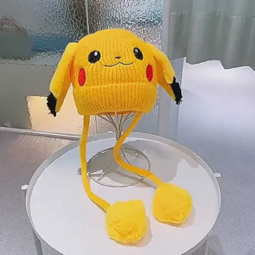 Pkm.store Pokemon Mützen & Caps-Niedliche Pokemon Winter Cosplay Mützen Fur Kinder