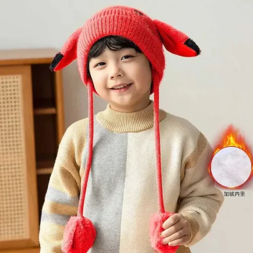 Pkm.store Pokemon Mützen & Caps-Niedliche Pokemon Winter Cosplay Mützen Fur Kinder