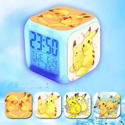 Pkm.store Sonstiges Merchandise-Niedlicher Led Wecker Mit Pikachu Motiven