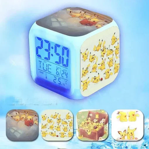 Pkm.store Sonstiges Merchandise-Niedlicher Led Wecker Mit Pikachu Motiven