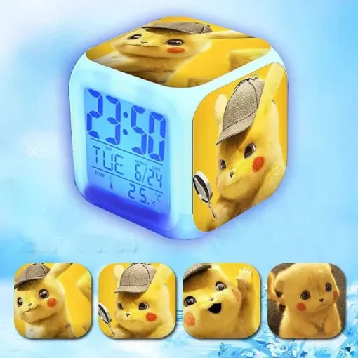 Pkm.store Sonstiges Merchandise-Niedlicher Led Wecker Mit Pikachu Motiven