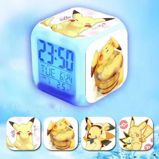 Pkm.store Sonstiges Merchandise-Niedlicher Led Wecker Mit Pikachu Motiven