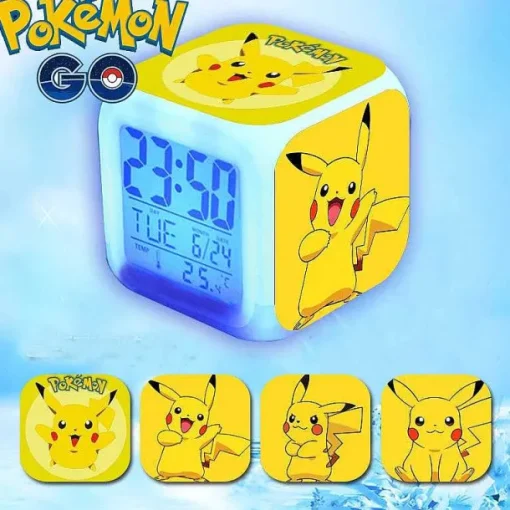Pkm.store Sonstiges Merchandise-Niedlicher Led Wecker Mit Pikachu Motiven