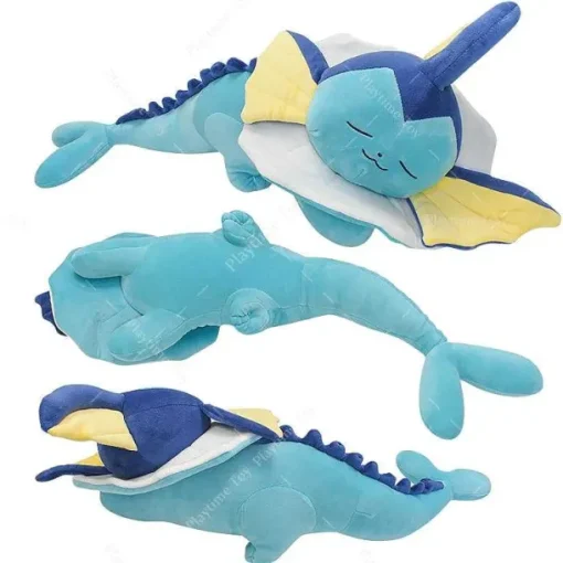 Pkm.store Pokemon Kuscheltiere-Niedliches Schlafendes Aquana Vaporeon Kuschel Pokemon (Ca. 65Cm)
