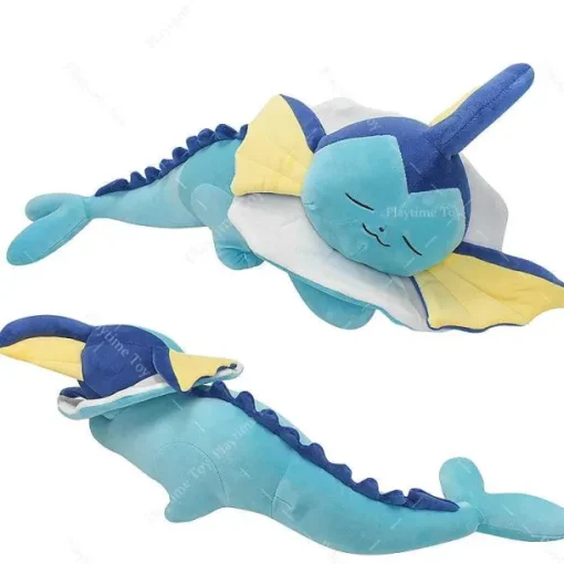 Pkm.store Pokemon Kuscheltiere-Niedliches Schlafendes Aquana Vaporeon Kuschel Pokemon (Ca. 65Cm)