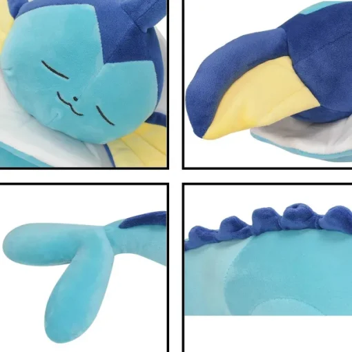 Pkm.store Pokemon Kuscheltiere-Niedliches Schlafendes Aquana Vaporeon Kuschel Pokemon (Ca. 65Cm)