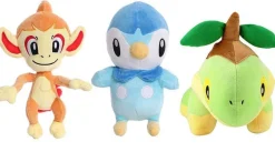 Pkm.store Pokemon Kuscheltiere-Panflam, Plinfa Oder Chelast Pluschtiere Aus Pokemon Strahlender Diamant Und Leuchtende Perle