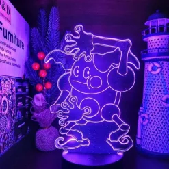 Pkm.store Pokemon Lampen & Nachtlichter-Pantimos Mr. Mime (Pokemon Unite) 3D Nachtlicht
