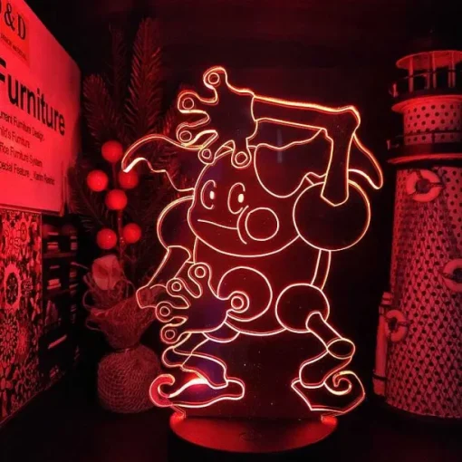 Pkm.store Pokemon Lampen & Nachtlichter-Pantimos Mr. Mime (Pokemon Unite) 3D Nachtlicht