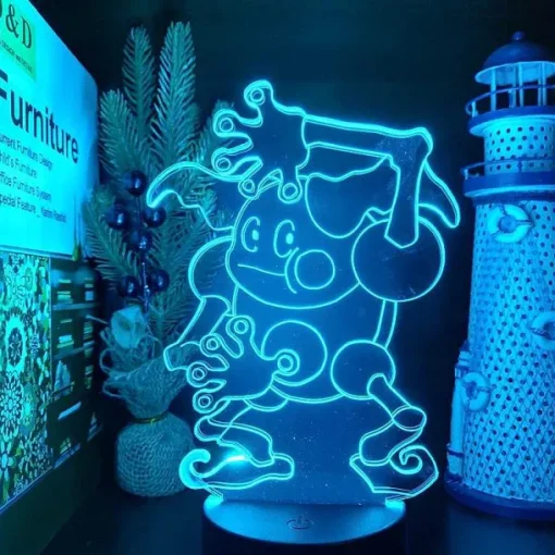 Pkm.store Pokemon Unite-Pantimos Mr. Mime (Pokemon Unite) 3D Nachtlicht