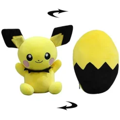 Pkm.store Pokemon Kuscheltiere-Pichu Kuscheltier Transformer Ei Edition (Ca. 30Cm)