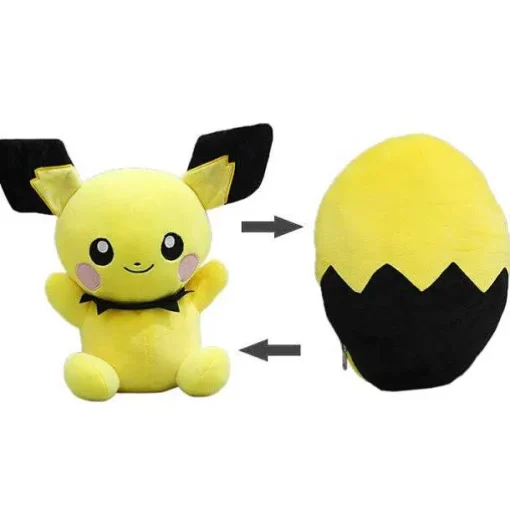 Pkm.store Pokemon Kuscheltiere-Pichu Kuscheltier Transformer Ei Edition (Ca. 30Cm)