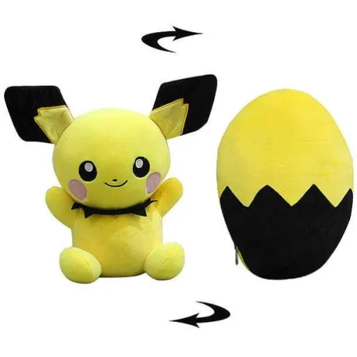 Pkm.store Pokemon Kuscheltiere-Pichu Kuscheltier Transformer Ei Edition (Ca. 30Cm)