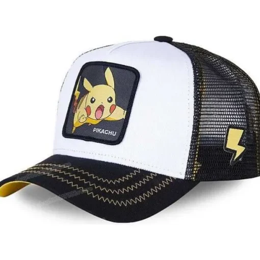 Pkm.store Sommer-Pika Mutze - Baseball Cap - Pokemon Cap (Pikachu, Enton, Gengar, Relaxo, Pokeball)