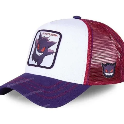 Pkm.store Sommer-Pika Mutze - Baseball Cap - Pokemon Cap (Pikachu, Enton, Gengar, Relaxo, Pokeball)