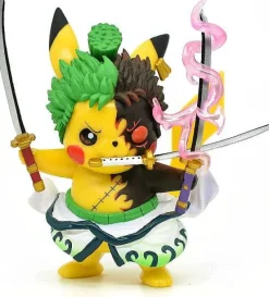 Pkm.store Pokemon Figuren-Pikachu Anime Kawaii Cosplay Roronoa Zoro Pokemon Figur (Ca. 10Cm)