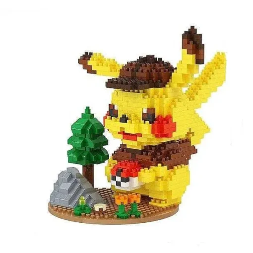 Pkm.store Pokemon Bausteine-Pikachu Baustein Figuren (3 Motive Zur Auswahl)