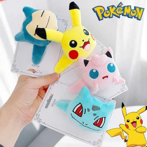 Pkm.store Sonstiges Merchandise-Pikachu, Bisasam, Relaxo Oder Pummeluff Haarklammern