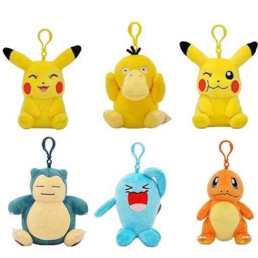 Pkm.store Pokemon Kuscheltiere-Pikachu, Bulbasaur, Squirtle Etc. Plusch Keychain