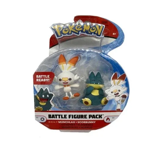 Pkm.store Pokemon Figuren-Pikachu, Chimpep, Pummeluff, Memmeon, Hopplo Mampfaxo Figuren Sets