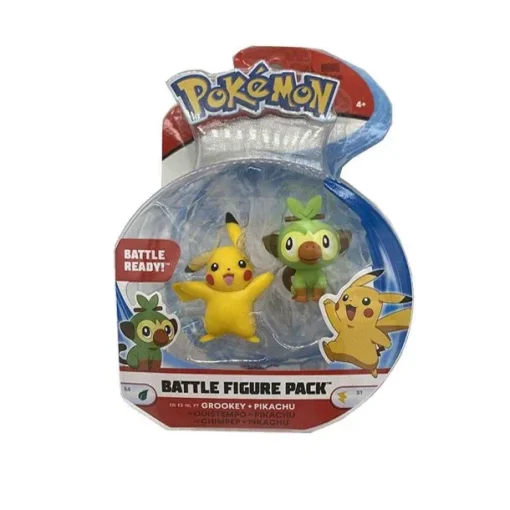 Pkm.store Pokemon Figuren-Pikachu, Chimpep, Pummeluff, Memmeon, Hopplo Mampfaxo Figuren Sets