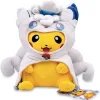 Pkm.store Pokemon Kuscheltiere-Pikachu Cosplay Als Feuer Oder Eis Vulpix Kuscheltiere (Ca. 30Cm)