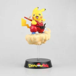 Pkm.store Pokemon Figuren-Pikachu Cosplay Dragon Ball Son Goku Figur (Ca. 18Cm)