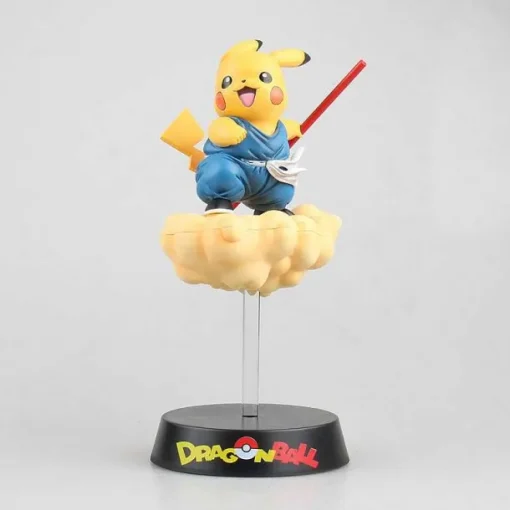 Pkm.store Pokemon Figuren-Pikachu Cosplay Dragon Ball Son Goku Figur (Ca. 18Cm)