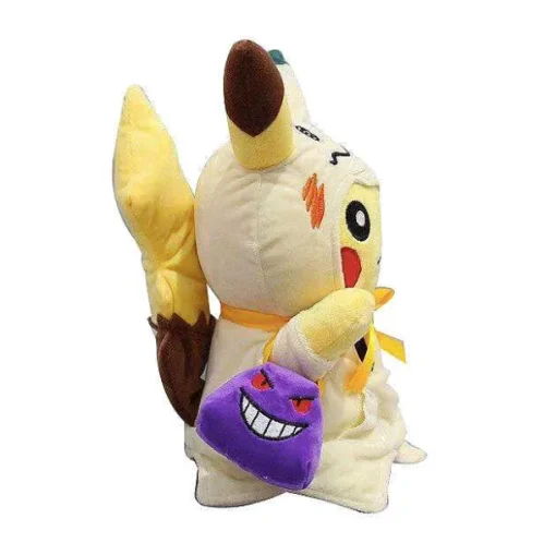 Pkm.store Pokemon Kuscheltiere-Pikachu Cosplay Mimikyu Q Mit Gengar Tasche Kuscheltier Pokemon (Ca. 30Cm)