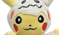 Pkm.store Pokemon Kuscheltiere-Pikachu Cosplay Mimikyu Q Mit Gengar Tasche Kuscheltier Pokemon (Ca. 30Cm)