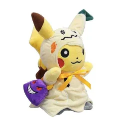 Pkm.store Pokemon Kuscheltiere-Pikachu Cosplay Mimikyu Q Mit Gengar Tasche Kuscheltier Pokemon (Ca. 30Cm)