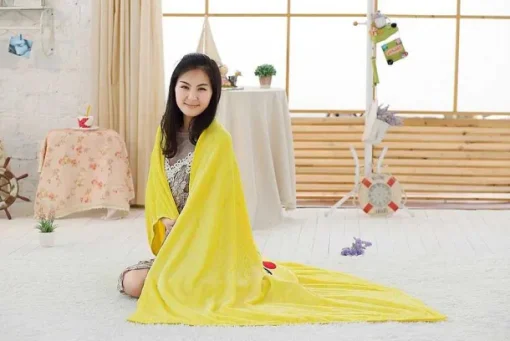 Pkm.store Herbst & Winter-Pikachu Flauschige Pokemon Flannel Decke / Kissen 120X160Cm