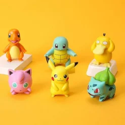 Pkm.store Pokemon Figuren-Pikachu Gluamnda, Enton, Schiggy, Bisasam Und Pummeluff Pokemon Figuren Set