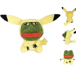 Pkm.store Pokemon Kuscheltiere-Pikachu, Glumanda, Bisasam U. A. Als Sad Frog Meme Cosplay Plusch Pokemon (Ca. 25Cm)