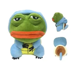 Pkm.store Pokemon Kuscheltiere-Pikachu, Glumanda, Bisasam U. A. Als Sad Frog Meme Cosplay Plusch Pokemon (Ca. 25Cm)