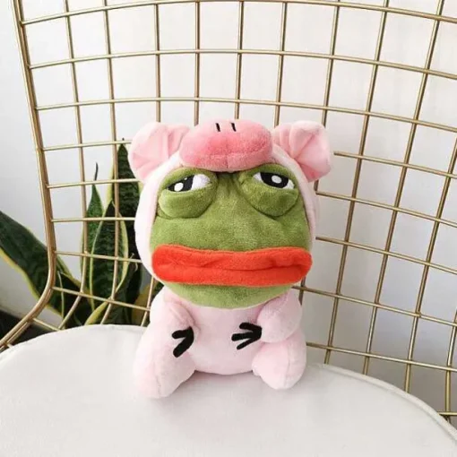 Pkm.store Pokemon Kuscheltiere-Pikachu, Glumanda, Bisasam U. A. Als Sad Frog Meme Cosplay Plusch Pokemon (Ca. 25Cm)