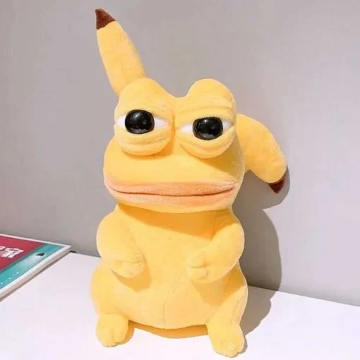 Pkm.store Pokemon Kuscheltiere-Pikachu, Glumanda, Bisasam U. A. Als Sad Frog Meme Cosplay Plusch Pokemon (Ca. 25Cm)