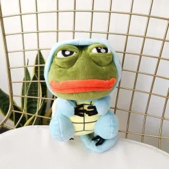 Pkm.store Pokemon Kuscheltiere-Pikachu, Glumanda, Bisasam U. A. Als Sad Frog Meme Cosplay Plusch Pokemon (Ca. 25Cm)