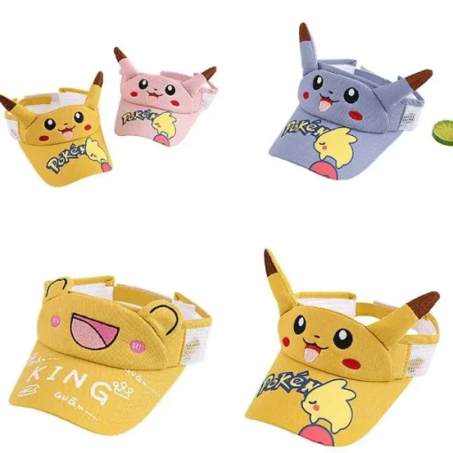 Pkm.store Pokemon Mützen & Caps-Pikachu Kinder Sonnenschutz Cap - Ideal Fur Den Sommer Und Urlaub