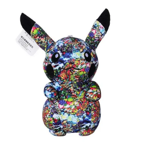 Pkm.store Pokemon Kuscheltiere-Pikachu Kuscheltier Pokemon Graffiti Look - 13Cm