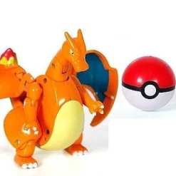 Pkm.store Pokeball & Pokebälle-Pikachu, Mewtu, Glurak, Bisasam Oder Turtok Figur Mit Pokeball