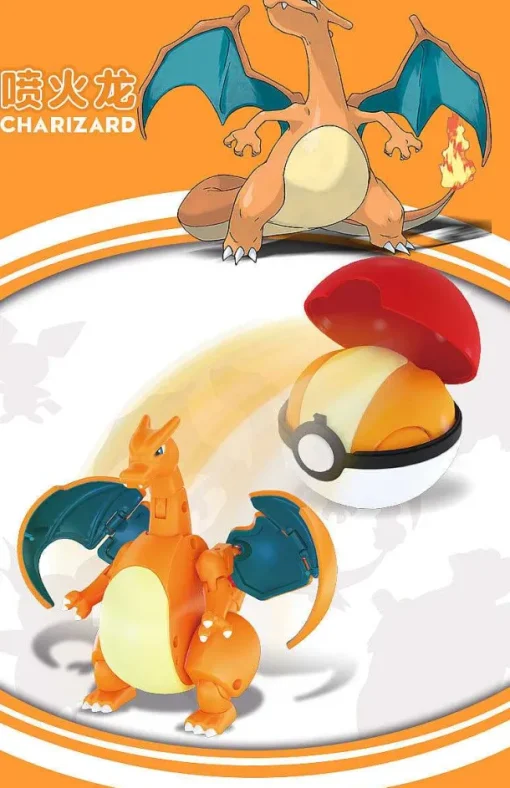 Pkm.store Pokeball & Pokebälle-Pikachu, Mewtu, Glurak, Bisasam Oder Turtok Figur Mit Pokeball