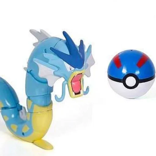 Pkm.store Pokeball & Pokebälle-Pikachu, Mewtu, Glurak, Bisasam Oder Turtok Figur Mit Pokeball