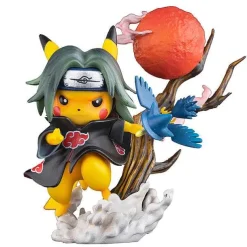 Pkm.store Pokemon Figuren-Pikachu Naruto Sasuke Haruno Sakura Itachi Figuren (Ca. 13Cm)