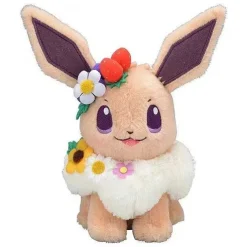 Pkm.store Pokemon Kuscheltiere-Pikachu Oder Evoli Niedliche Kuschel Pokemon (Ca. 18Cm) Blumen Edition