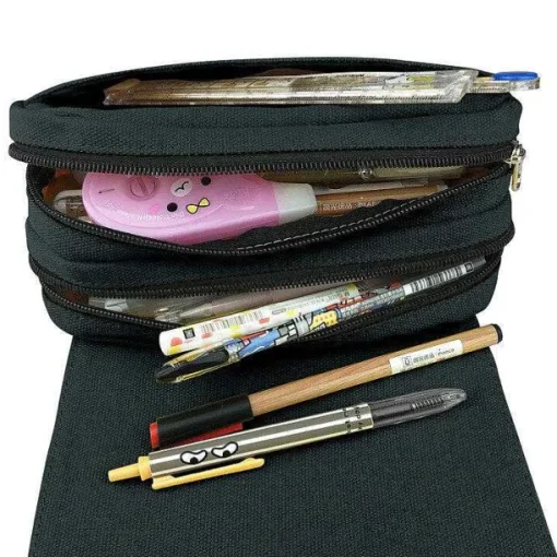 Pkm.store Sonstiges Merchandise-Pikachu Pokemon Canvas Federtasche