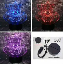 Pkm.store Pokemon Lampen & Nachtlichter-Pikachu Pokemon Cosplay 3D Led Lampe Mit Farbwechsel