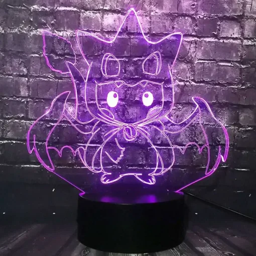 Pkm.store Pokemon Lampen & Nachtlichter-Pikachu Pokemon Cosplay 3D Led Lampe Mit Farbwechsel