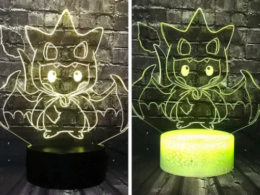 Pkm.store Pokemon Lampen & Nachtlichter-Pikachu Pokemon Cosplay 3D Led Lampe Mit Farbwechsel