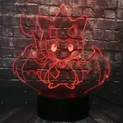 Pkm.store Pokemon Lampen & Nachtlichter-Pikachu Pokemon Cosplay 3D Led Lampe Mit Farbwechsel